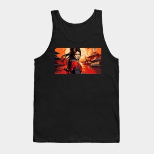 Female Samurai - Design 11 Tank Top